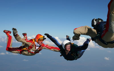 AFF skydiving training at skydive colibri